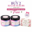 Buy 2 Sugar Scrubs And Get One Whitening Soap Free