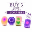 Buy 3 Soaps Get One Soap Free
