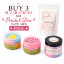 Buy 3 Sugar Scrub's And Get One Bridal Glow Face Pack Free